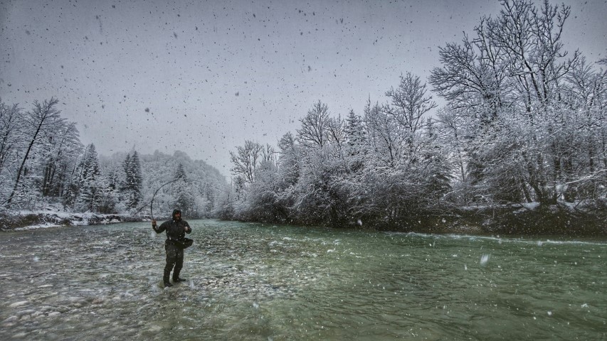snow hucho fishing.